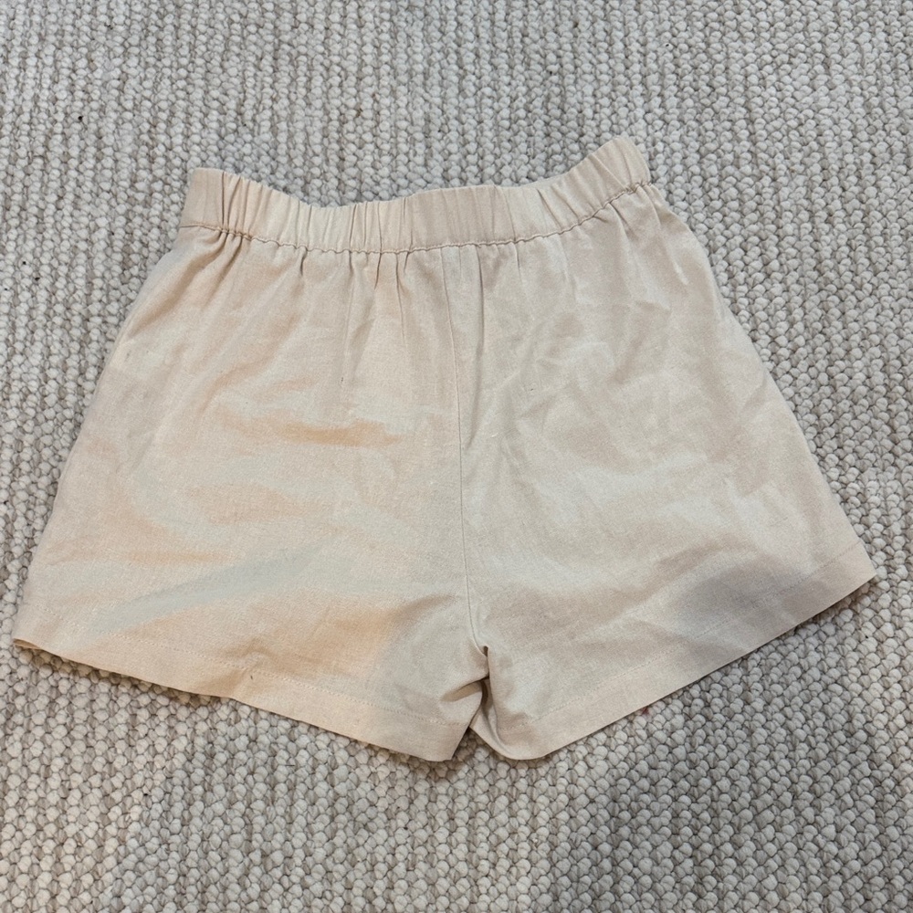 Stretch Khaki shorts high waisted - Picture 3 of 3
